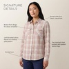 image:imagePendleton The Perfect Two Pocket Lightweight Flannel Shirt for WomenIvory Multi Plaid