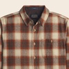 image:imagePendleton Trail Shirt 100 Wool Long Sleeve Shirt for Men SoftRustWhite Plaid