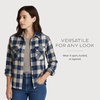 image:imagePendleton Womens Boyfriend Board Shirt 100 WoolBlueTan Check