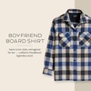 image:imagePendleton Womens Boyfriend Board Shirt 100 WoolBlueTan Check