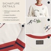image:imagePendleton Womens Embroidered Graphic French Terry SweaterIvory