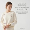 image:imagePendleton Womens Embroidered Graphic French Terry SweaterIvory Coastal