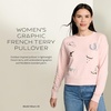 image:imagePendleton Womens Embroidered Graphic French Terry SweaterSoft Rose
