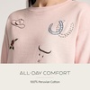 image:imagePendleton Womens Embroidered Graphic French Terry SweaterSoft Rose