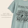 image:imagePendleton Womens Graphic TShirt 100 Cotton Soft Lightweight Casual TeeSeafoam