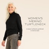 image:imagePendleton Womens Merino Classic Turtleneck Sweater 100 Merino WoolBlack
