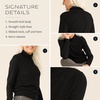 image:imagePendleton Womens Merino Classic Turtleneck Sweater 100 Merino WoolBlack