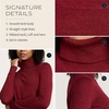 image:imagePendleton Womens Merino Classic Turtleneck Sweater 100 Merino WoolRed Dahlia