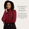 image:imagePendleton Womens Merino Classic Turtleneck Sweater 100 Merino WoolRed Dahlia