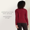 image:imagePendleton Womens Merino Classic Turtleneck Sweater 100 Merino WoolRed Dahlia