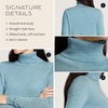 image:imagePendleton Womens Merino Classic Turtleneck Sweater 100 Merino WoolSea Blue