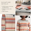 image:imagePendleton Womens Raglan Cotton Graphic Sweater 100 Peruvian CottonRustBlue Multi