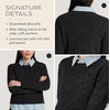 image:imagePendleton Womens Shetland 100 Wool Crewneck Sweater Soft Knit PulloverBlack Heather