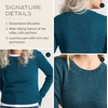 image:imagePendleton Womens Shetland 100 Wool Crewneck Sweater Soft Knit PulloverDeep Teal Heather