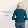 image:imagePendleton Womens Shetland 100 Wool Crewneck Sweater Soft Knit PulloverDeep Teal Heather