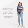 image:imagePendleton Womens Textured Striped Sweater 100 Cotton Crewneck TopNavyIvory Stripe