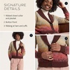 image:imagePendleton Womens Western Scenic Cardigan  100 Cotton Knit Sweater Jacket Ribbed Collar WashableSunrise Ombre
