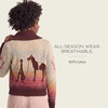 image:imagePendleton Womens Western Scenic Cardigan  100 Cotton Knit Sweater Jacket Ribbed Collar WashableSunrise Ombre