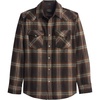 image:imagePendleton Canyon Mens Shirt Long Sleeve Flannel Shirt 100 Virgin Wool  Regular FitGrey Mix Multi Ombre