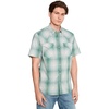 image:imagePendleton Mens Short Sleeve Frontier Shirt Comfortable Cotton PolyesterEcruTurquoise Plaid