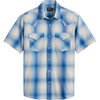 Ivory/Blue Plaid