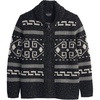 image:imagePendleton Mens The Original Westerley Wool Cable Knit Zip Cardigan SweaterBlack Donegal