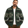 image:imagePendleton Mens The Original Westerley Wool Cable Knit Zip Cardigan SweaterDark Green