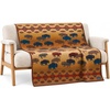 image:imagePendleton Reversible Jacquard Wool Throw Blanket 54 x 64 InchPrairie Rush Hour Rustic