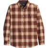 image:imagePendleton Trail Shirt 100 Wool Long Sleeve Shirt for Men SoftRustWhite Plaid