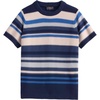 image:imagePendleton Womens Textured Striped Sweater 100 Cotton Crewneck TopNavyIvory Stripe