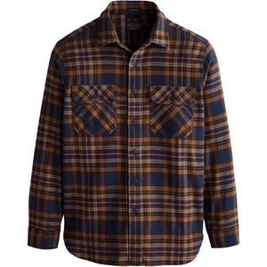 image:imagePENDLETON Mens Burnside Flannel ShirtNavyOchreOrange Plaid