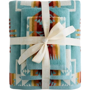 image:imagePendleton 3 Piece Bath Towel Set Bath Hand and WashclothAqua