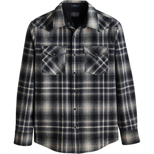 image:imagePendleton Canyon Mens Shirt Long Sleeve Flannel Shirt 100 Virgin Wool  Regular FitGreyTan Ombre
