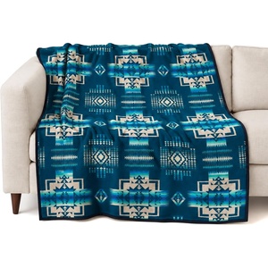 image:imagePendleton Chief Joseph Jacquard Wool Blanket Reversible 64 x 80 InchChief Joseph  Aegean
