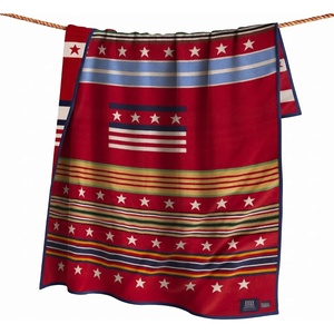 image:imagePendleton Jacquard Napped Throw Blanket WoolCotton Blend 64 x 80 inGrateful Nation 2019