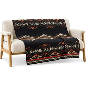 image:imagePendleton Jacquard Unnapped Twin Blanket 64 x 80 in Heirloom Virgin WoolBridger Creek