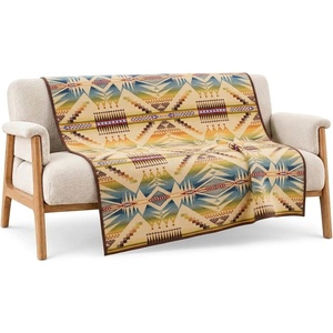 image:imagePendleton Jacquard Unnapped Twin Blanket 64 x 80 in Heirloom Virgin WoolMystic Lake