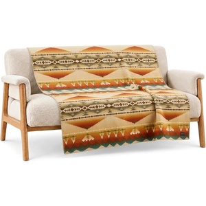 image:imagePendleton Jacquard Unnapped Twin Blanket 64 x 80 in Heirloom Virgin WoolSolstice Canyon