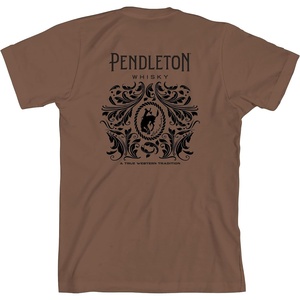 image:imagePendleton Mens Graphic TShirt 100 Cotton Short Sleeve TeeBrownBlack Pendleton Whisky