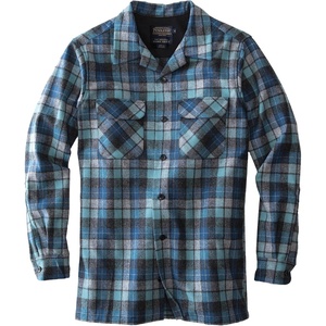 image:imagePendleton Mens Iconic 100 Wool Board ShirtBlueGreen Original Surf Plaid