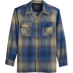 image:imagePendleton Mens Iconic 100 Wool Board ShirtBlueTan Ombre