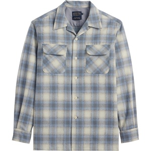 image:imagePendleton Mens Iconic 100 Wool Board ShirtTanBlueGrey Ombre