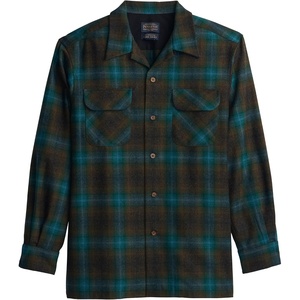 image:imagePendleton Mens Iconic 100 Wool Board ShirtTealCharcoal Ombre