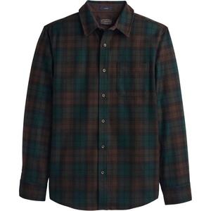 image:imagePendleton Mens Lodge Shirt  Warm and Durable Wool Flannel Shirt for MenBrown Watch Tartan