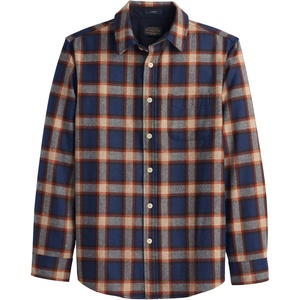 image:imagePendleton Mens Lodge Shirt  Warm and Durable Wool Flannel Shirt for MenNavyCopper Plaid