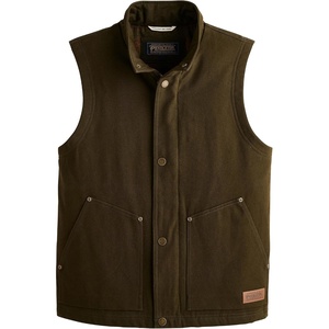 image:imagePendleton Mens Pine Grove Canvas Vest with Wool Blend LiningDark Olive