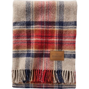 image:imagePendleton Motor Robe Wool Camping Blanket with Leather CarrierVintage Dress Stewart  New