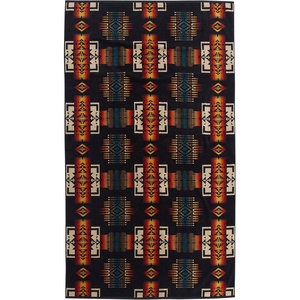 image:imagePendleton Oversized Jacquard Spa Towel 40 x 70 in 100 Cotton Bath TowelBlack