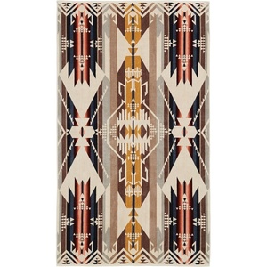 image:imagePendleton Oversized Jacquard Spa Towel 40 x 70 in 100 Cotton Bath TowelWhite Sands Tan