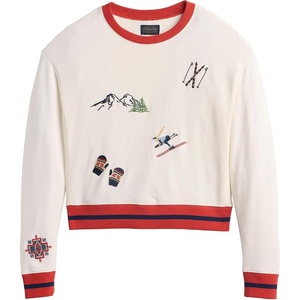 image:imagePendleton Womens Embroidered Graphic French Terry SweaterIvory
